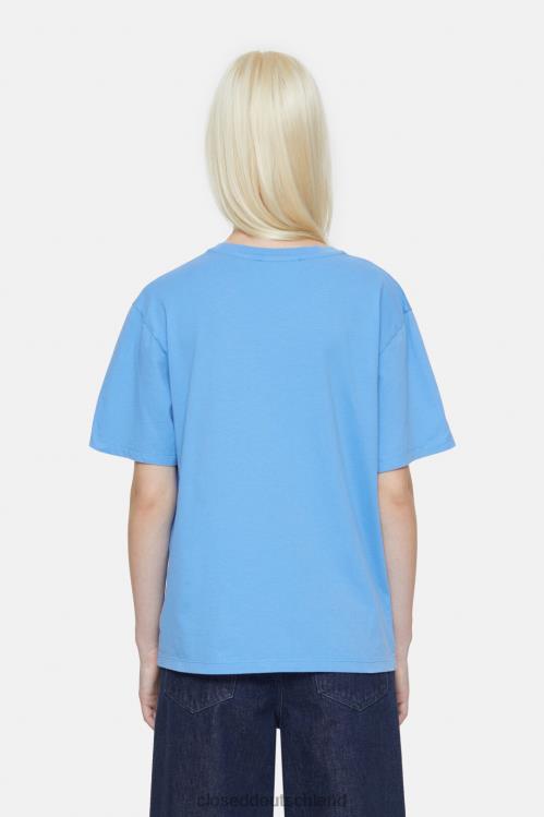 Kleidung Chambrayblau 0RP8Z538 CLOSED Basic-T-Shirt Frauen