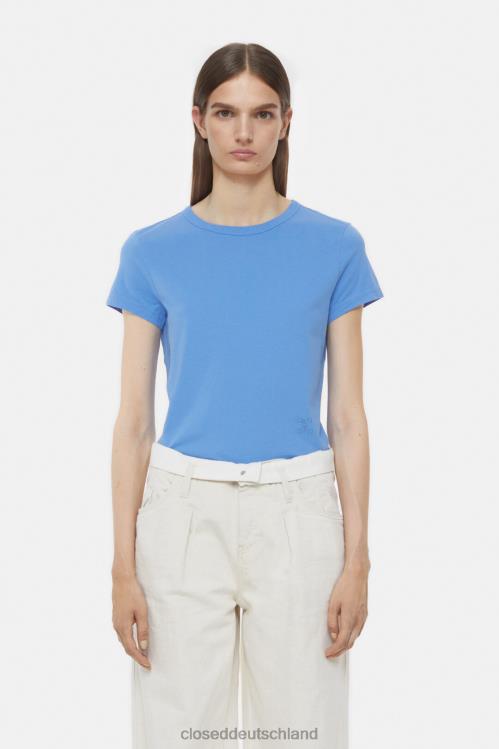 Kleidung Chambrayblau 0RP8Z543 CLOSED Basic-T-Shirt Frauen