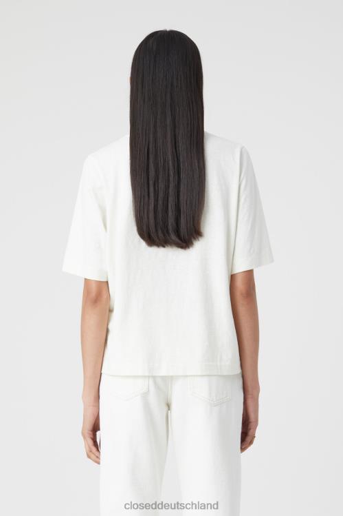 Kleidung Elfenbein 0RP8Z1676 CLOSED übergroßes T-Shirt Frauen