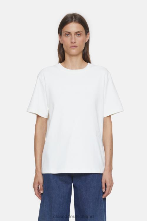 Kleidung Elfenbein 0RP8Z551 CLOSED Premium-T-Shirt Frauen