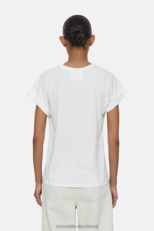 Kleidung Elfenbein 0RP8Z553 CLOSED einfaches T-Shirt Frauen
