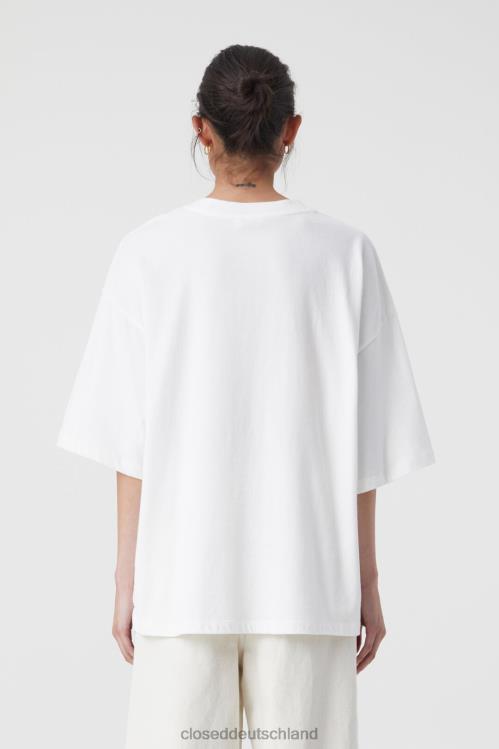 Kleidung Elfenbein 0RP8Z556 CLOSED Bedrucktes T-Shirt Frauen