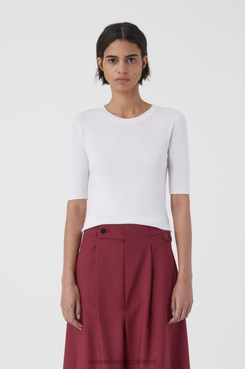 Kleidung Morgenrose 0RP8Z566 CLOSED T-Shirt aus Baumwolle und Modal Frauen