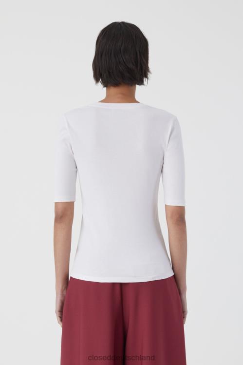 Kleidung Morgenrose 0RP8Z566 CLOSED T-Shirt aus Baumwolle und Modal Frauen