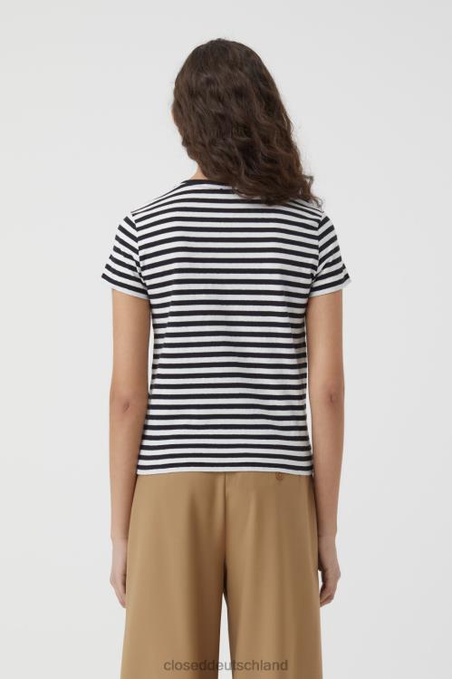 Kleidung Schwarz 0RP8Z1617 CLOSED Basic-T-Shirt aus Baumwolle Frauen