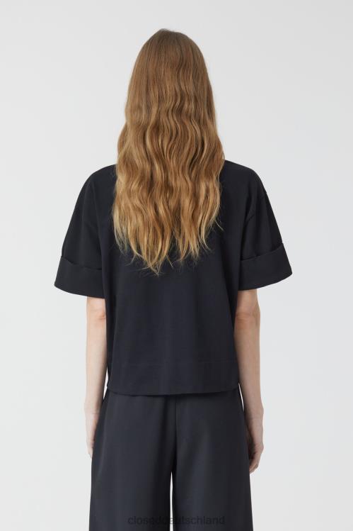 Kleidung Schwarz 0RP8Z1630 CLOSED kurzes T-Shirt Frauen