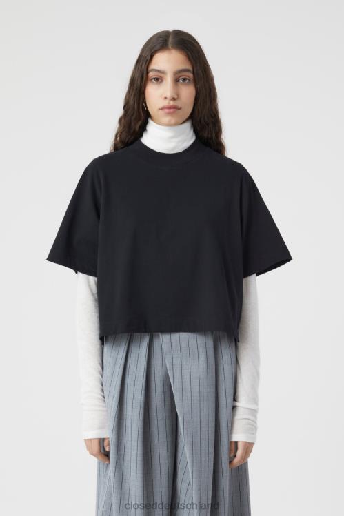 Kleidung Schwarz 0RP8Z1632 CLOSED kurzes T-Shirt Frauen