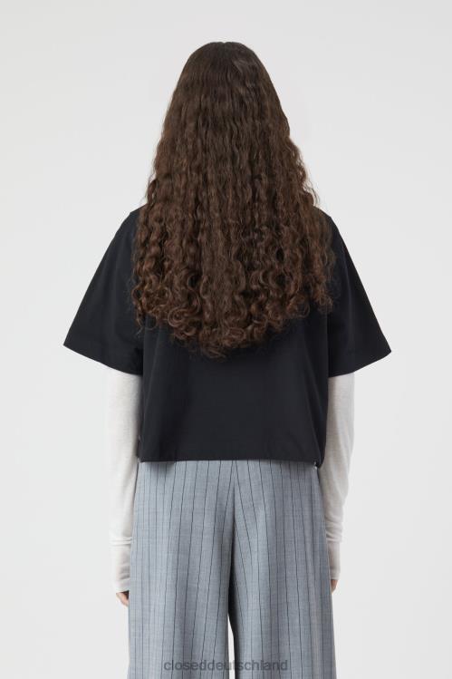 Kleidung Schwarz 0RP8Z1632 CLOSED kurzes T-Shirt Frauen