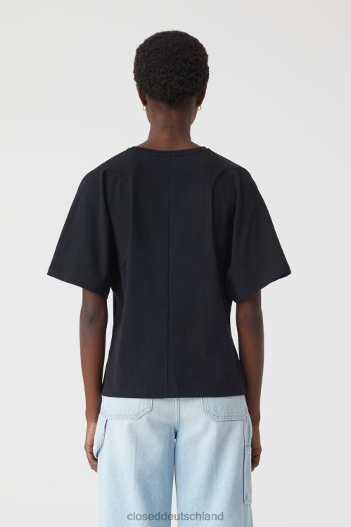 Kleidung Schwarz 0RP8Z1666 CLOSED entspanntes T-Shirt Frauen