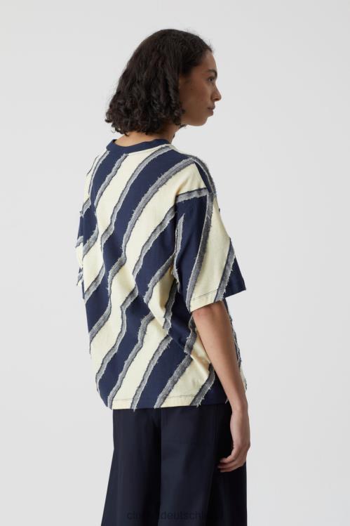 Kleidung dunkle Nacht 0RP8Z1717 CLOSED Patchwork-T-Shirt Frauen