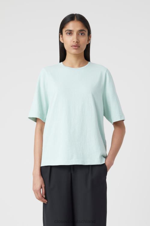 Kleidung frische Minze 0RP8Z1678 CLOSED übergroßes T-Shirt Frauen