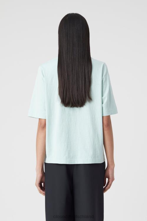 Kleidung frische Minze 0RP8Z1678 CLOSED übergroßes T-Shirt Frauen