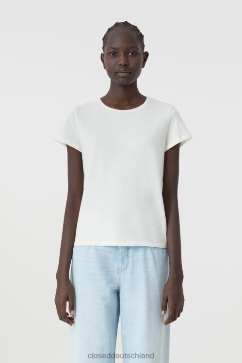 Kleidung naturfarben 0RP8Z1624 CLOSED Basic-T-Shirt aus reiner Baumwolle Frauen