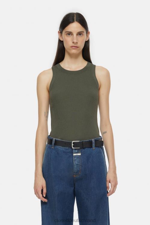Kleidung Armeegrün 0RP8Z421 CLOSED Racer-Top Frauen