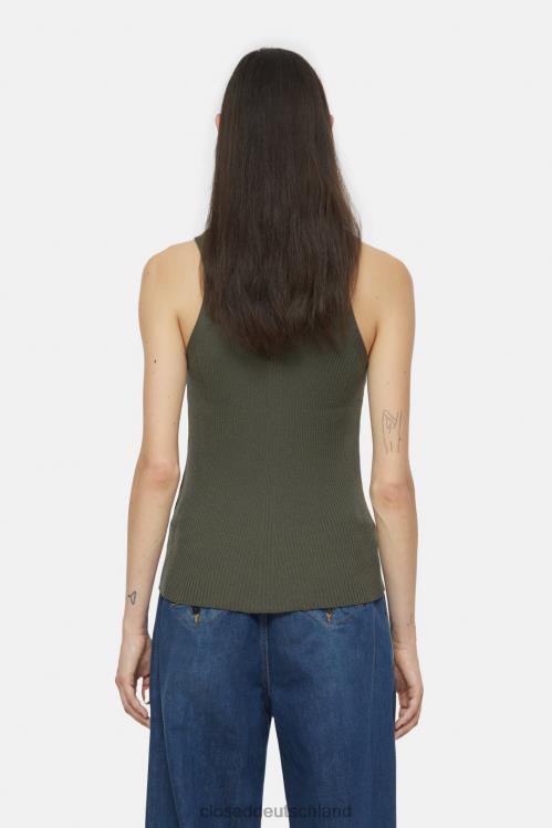 Kleidung Armeegrün 0RP8Z421 CLOSED Racer-Top Frauen