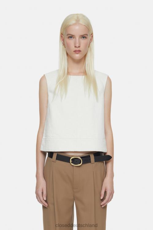 Kleidung Creme 0RP8Z482 CLOSED Jeans-Crop-Top Frauen