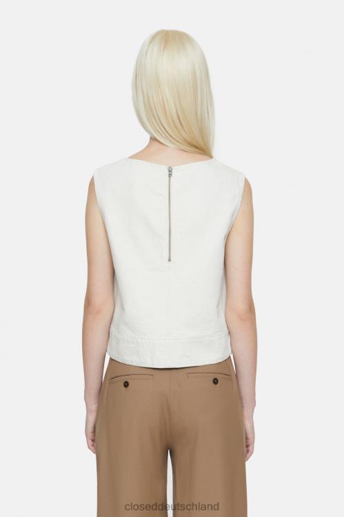 Kleidung Creme 0RP8Z482 CLOSED Jeans-Crop-Top Frauen