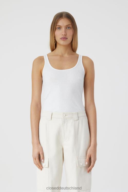 Kleidung Elfenbein 0RP8Z1672 CLOSED Slim-Fit-Tanktop Frauen