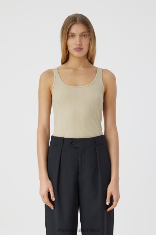 Kleidung Schilfbeige 0RP8Z1673 CLOSED Slim-Fit-Tanktop Frauen