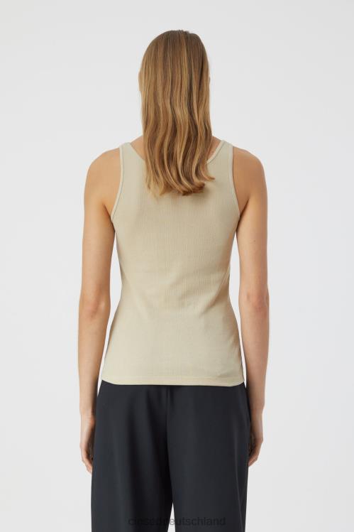 Kleidung Schilfbeige 0RP8Z1673 CLOSED Slim-Fit-Tanktop Frauen
