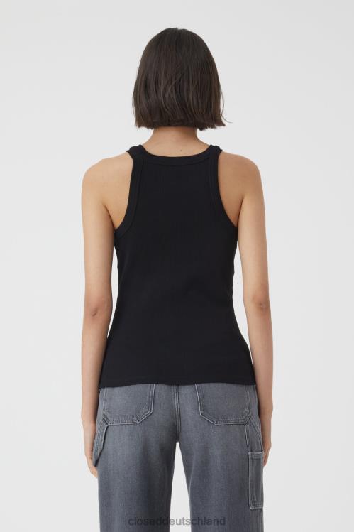 Kleidung Schwarz 0RP8Z1623 CLOSED Tanktop aus Rippjersey Frauen