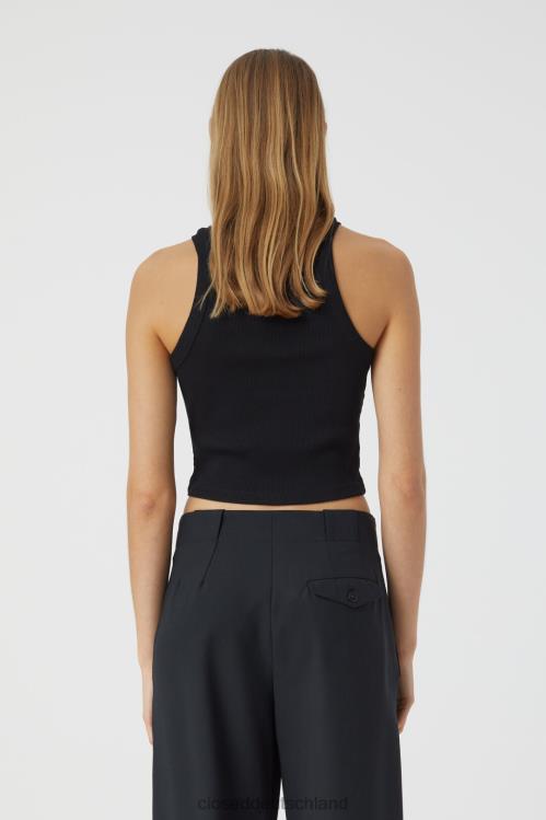 Kleidung Schwarz 0RP8Z1628 CLOSED kurzes Tanktop Frauen
