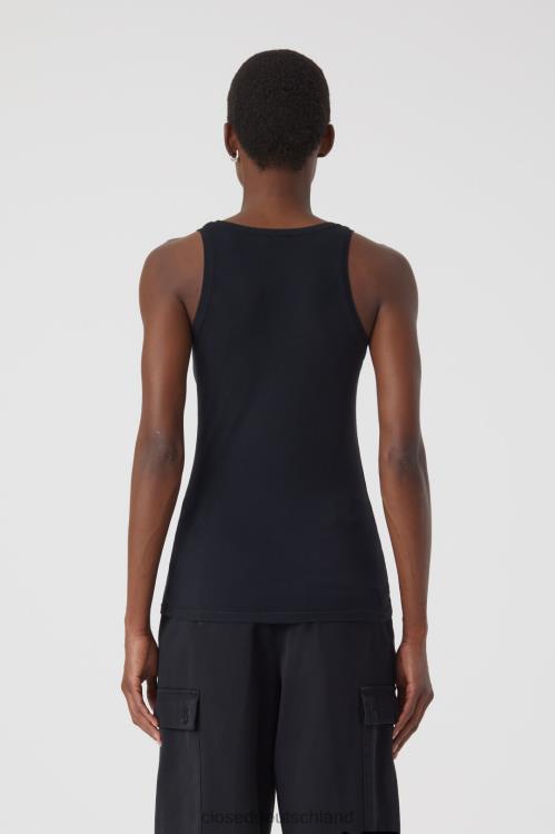 Kleidung Schwarz 0RP8Z1671 CLOSED Tanktop aus reiner Baumwolle Frauen