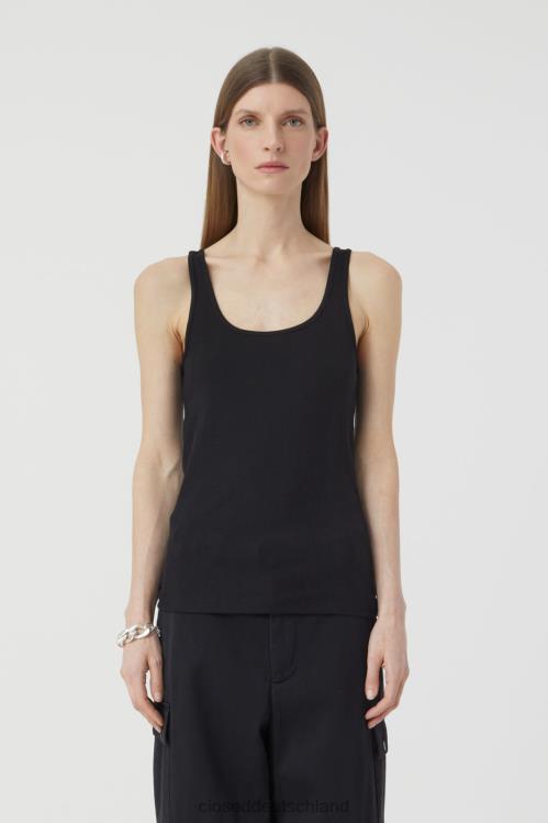 Kleidung Schwarz 0RP8Z1724 CLOSED Slim-Fit-Tanktop Frauen