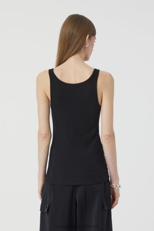 Kleidung Schwarz 0RP8Z1724 CLOSED Slim-Fit-Tanktop Frauen