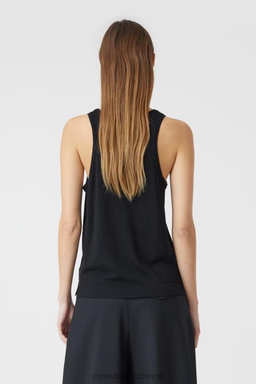 Kleidung Schwarz 0RP8Z365 CLOSED Oberteil aus Bio-Wolle Frauen