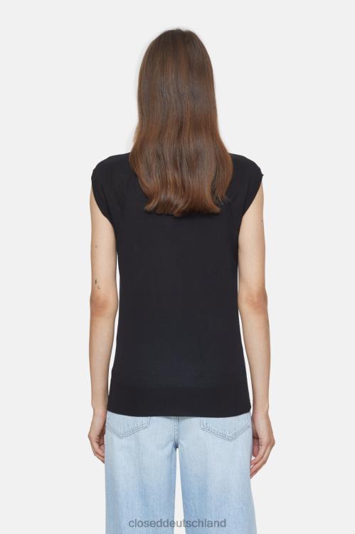 Kleidung Schwarz 0RP8Z400 CLOSED Oberteil aus Bio-Wolle Frauen