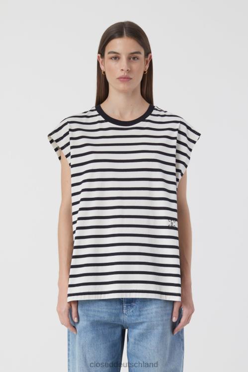 Kleidung Schwarz 0RP8Z530 CLOSED gestreiftes Tanktop Frauen