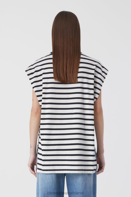 Kleidung Schwarz 0RP8Z530 CLOSED gestreiftes Tanktop Frauen