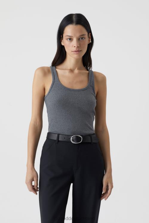 Kleidung dunkelgrau meliert 0RP8Z1670 CLOSED Muskelshirt Frauen