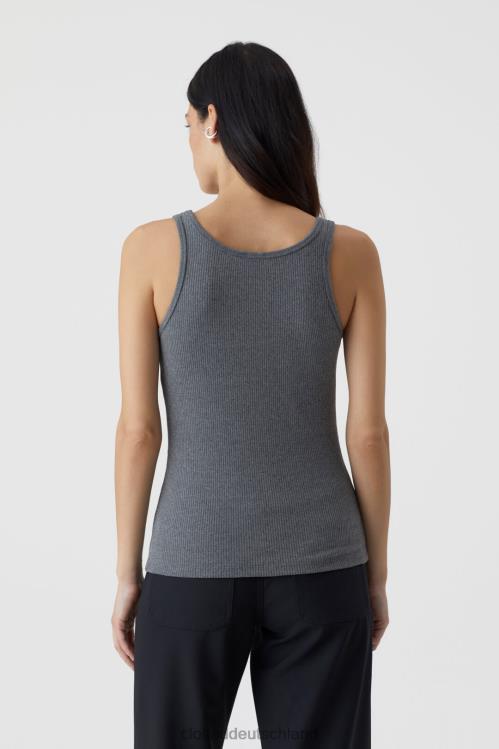 Kleidung dunkelgrau meliert 0RP8Z1670 CLOSED Muskelshirt Frauen