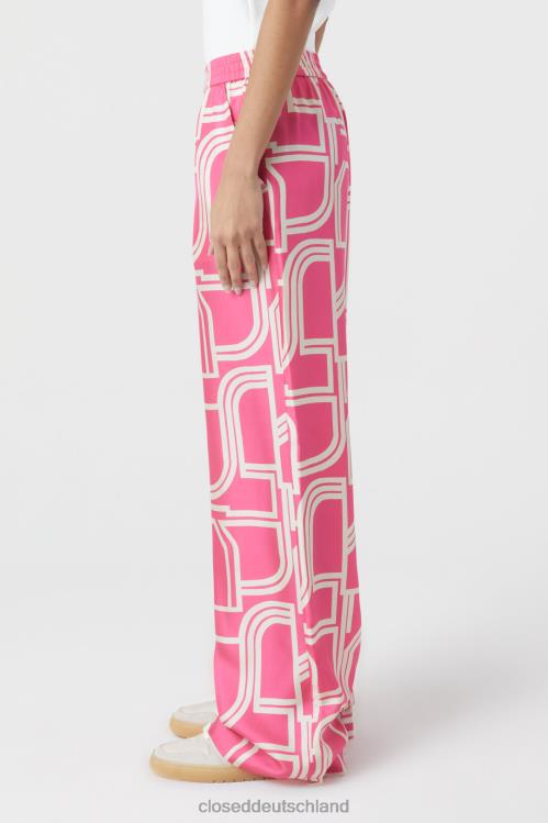 Kleidung feuriges Rosa 0RP8Z190 CLOSED Seidenhose im Winona-Stil Frauen