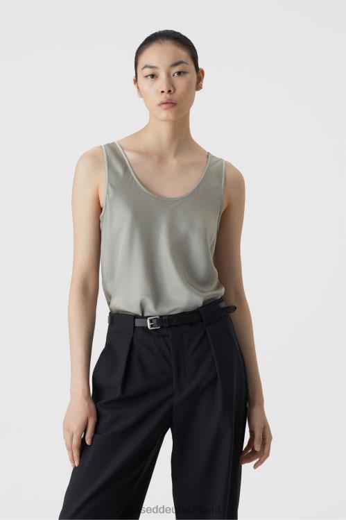 Kleidung graues Furnier 0RP8Z1537 CLOSED glänzendes Oberteil Frauen