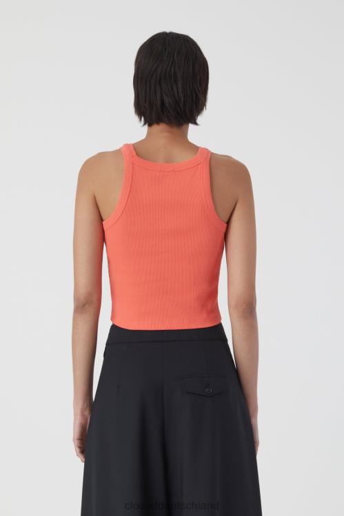 Kleidung leuchtendes Rot 0RP8Z550 CLOSED Racer-Top Frauen