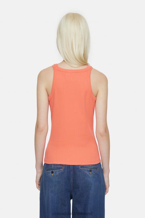 Kleidung leuchtendes Rot 0RP8Z552 CLOSED Racer-Top Frauen