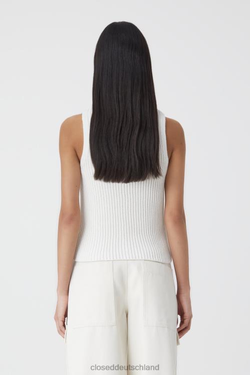 Kleidung naturfarben 0RP8Z1465 CLOSED Kurzarm-Strickoberteil Frauen
