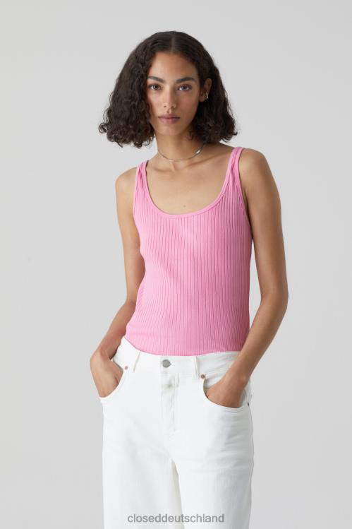 Kleidung rosa Lilien 0RP8Z1674 CLOSED Slim-Fit-Tanktop Frauen