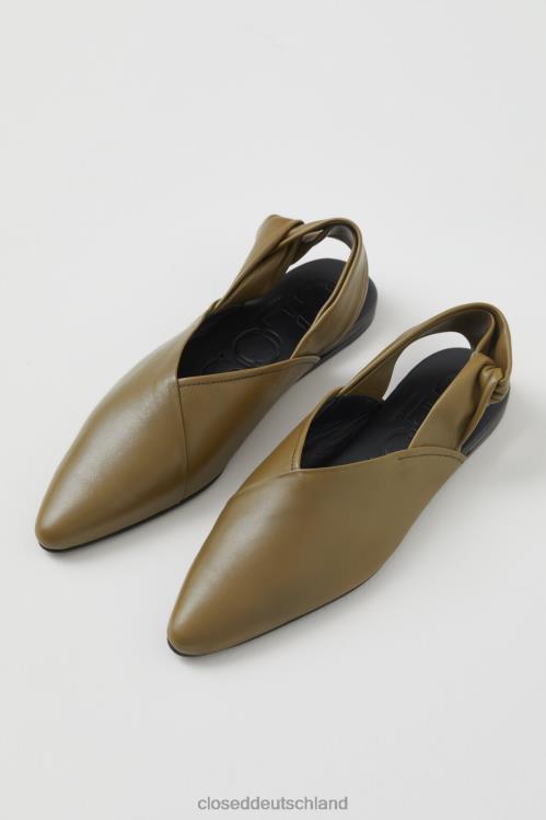 Schuhwerk Armeegrün 0RP8Z750 CLOSED Sling-Back-Mules Frauen