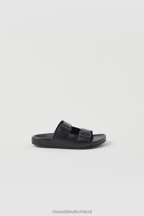 Schuhwerk Schwarz 0RP8Z1867 CLOSED Lederhausschuhe Frauen