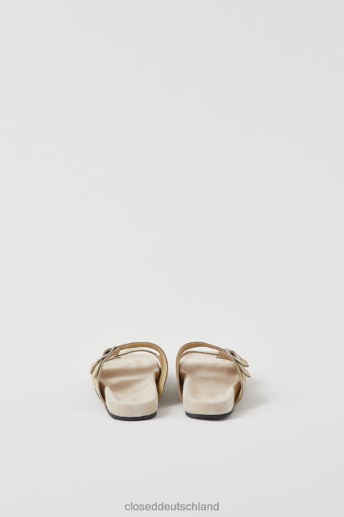 Schuhwerk Schilfbeige 0RP8Z1866 CLOSED weiche Wildledersandalen Frauen