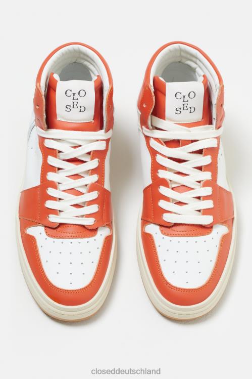 Schuhwerk Glut rot 0RP8Z734 CLOSED Turnschuhe hoch Frauen