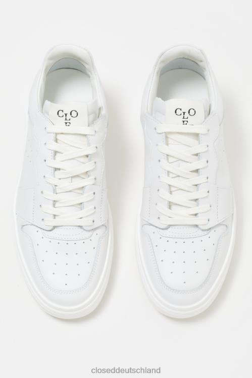 Schuhwerk Weiß 0RP8Z727 CLOSED Nappa-Sneaker niedrig Frauen