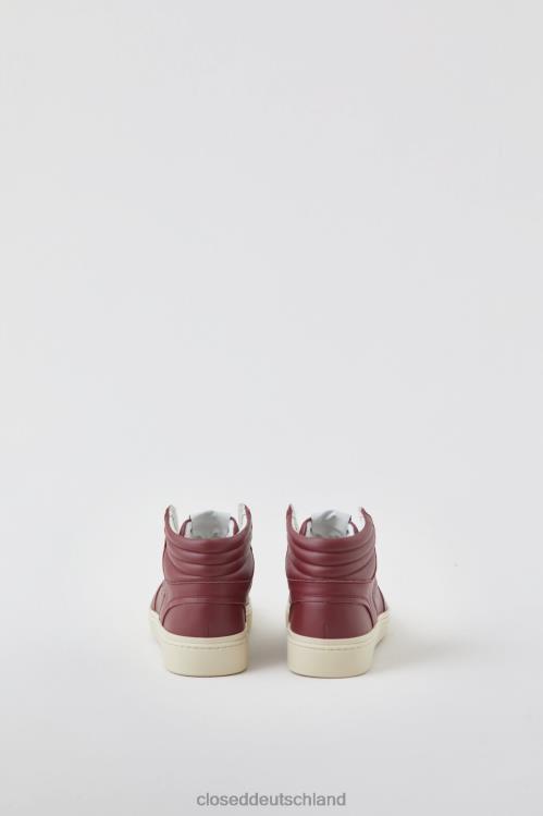 Schuhwerk dunkle Rosine 0RP8Z1855 CLOSED Turnschuhe hoch Frauen