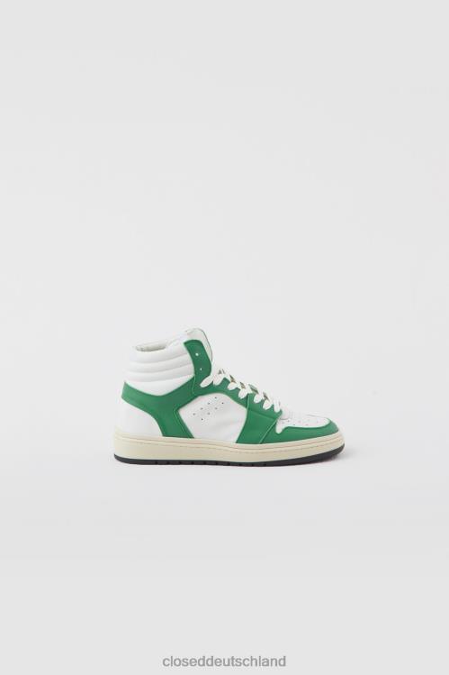 Schuhwerk grüne Patina 0RP8Z1854 CLOSED Turnschuhe hoch Frauen