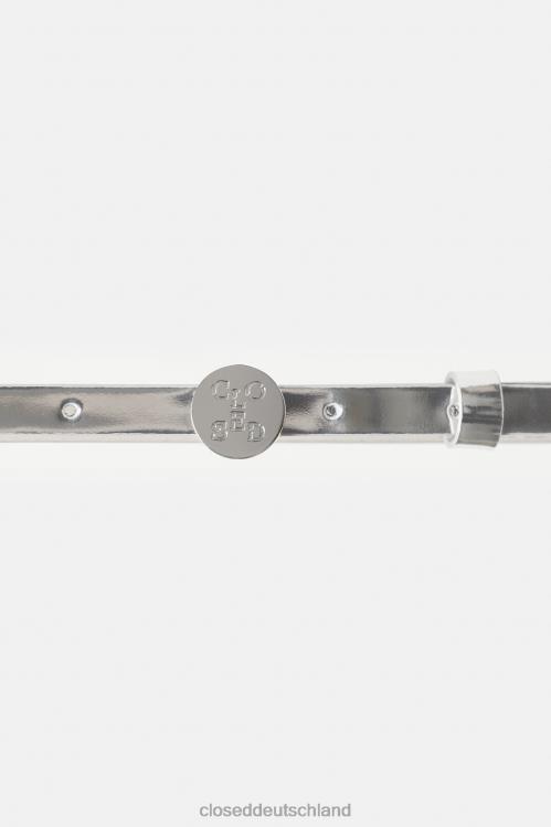 Zubehör Silber 0RP8Z656 CLOSED Metallischer Gürtel Frauen