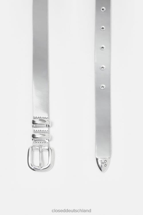 Zubehör Silber 0RP8Z659 CLOSED Metallischer Gürtel Frauen